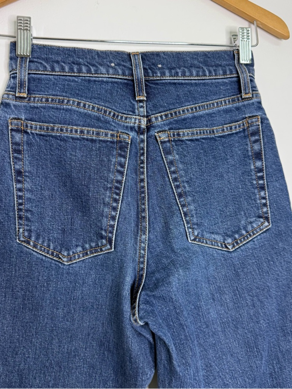 Helmut Lang Indigo Femme Hi Bootcut Jeans Dark Wash Size 25 - Picture 5 of 9